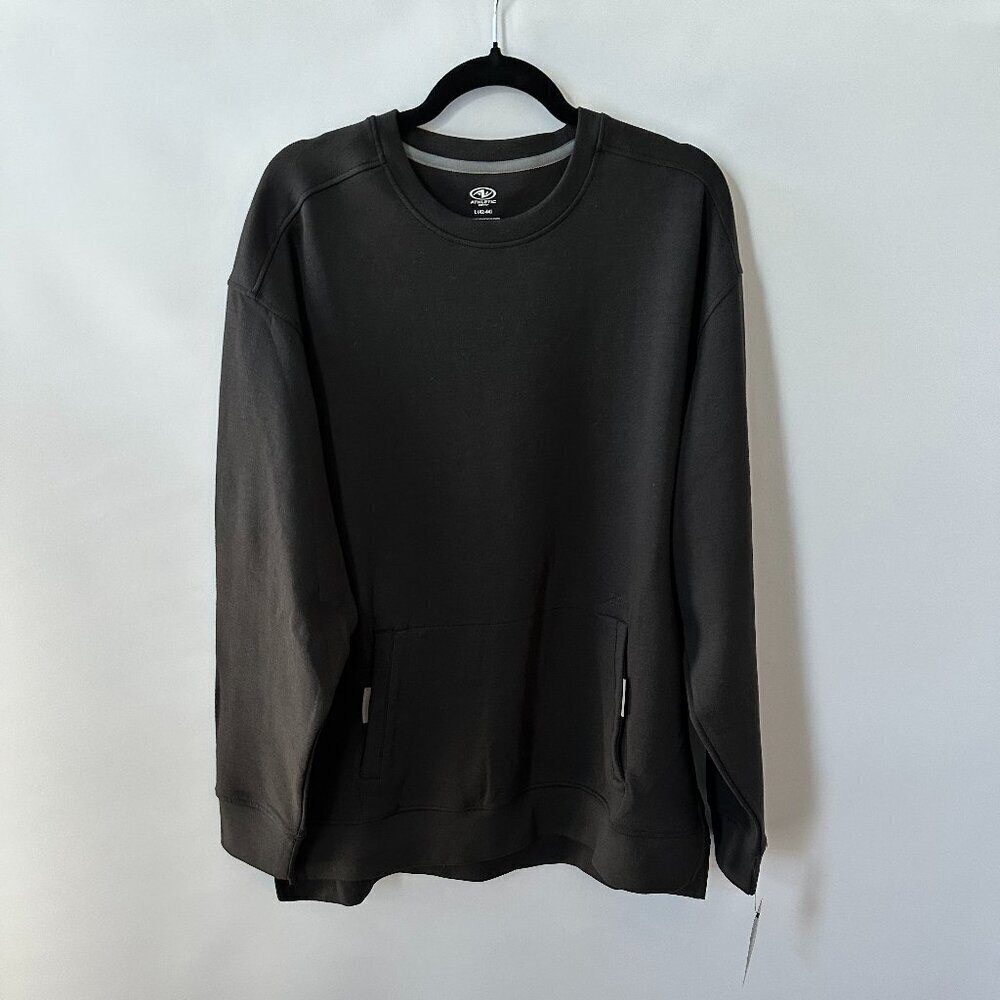 Black Athletic Works Large Double Knit Sweatshirt  *NWT*